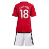 Manchester United Casemiro #18 Hjemmedraktsett Barn 2023-24 Kortermet (+ korte bukser)